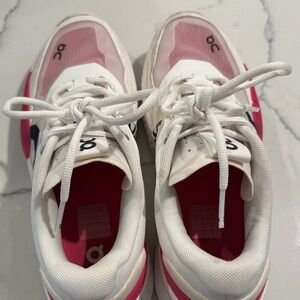 On Running Women's Athletic Shoes - Pink and White